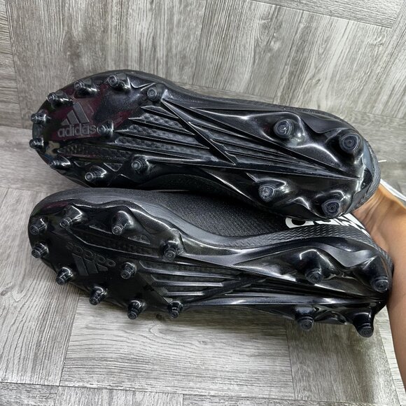 Adidas Nasty 2.0 Men's size 13.5 Black Zip Up Football Cleats - Picture 7 of 8